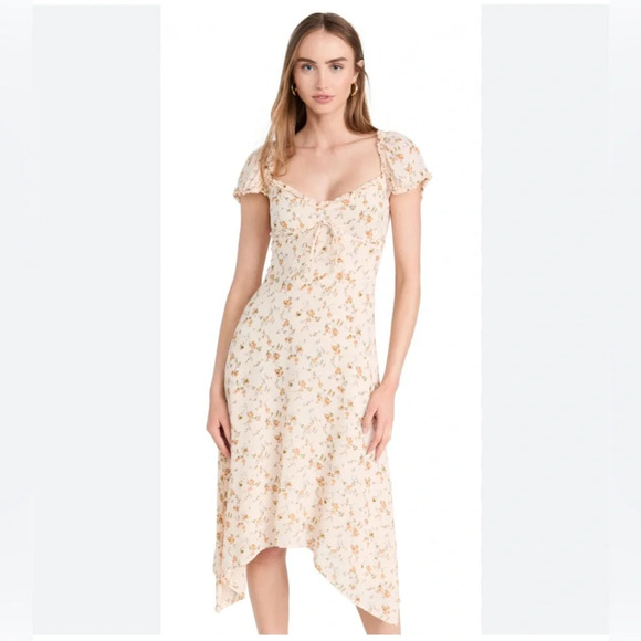 Reformation Maebry Floral Midi Dress | Size 0 - Picture 4 of 9